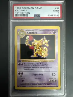 1999 Pokemon Game Kadabra 1st Edition Mint 9 - Image 1