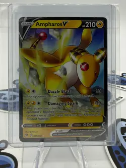 Ampharos V 049/185 Full Art Ultra Rare Pokemon TCG Vivid Voltage Near Mint P21 - Image 1