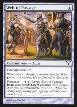 Writ of Passage -Foil Medium Play MTG Dissension - Image 1
