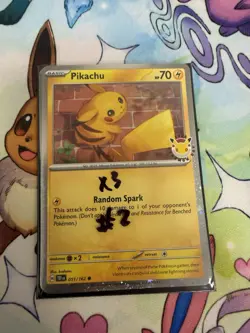 Pokemon Tcg Pikachu cosmos holo Promo 051 2026 Pokemon Day lot of 3 - Image 3