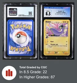 CGC 8.5 Mint Dratini (Delta Species) EX Delta Species Common Pokemon 65/113 - Image 3