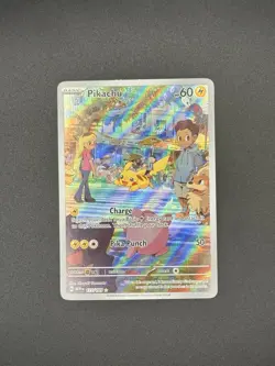 Pokemon Pikachu 173/165 Scarlet & Violet 151 Illustration Rare Full Art - Image 1