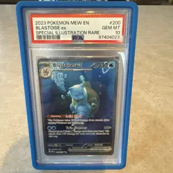 2023 Pokemon SV 151 EN Blastoise Ex Special Illustration Rare #200 PSA 10 - Image 1