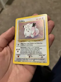 Pokemon Clefairy Base Set 5/102 Holo Rare 40 HP Wizards of the Coast 1999 - Image 4