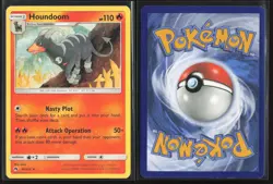 Houndoom 46/214 Rare Lost Thunder Pokemon Lightly Played - Image 3