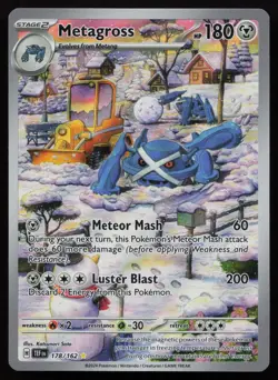 Metagross 178/162 Illustration Rare Temporal Forces Pokemon NM - Image 1