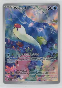 Wiglett Illustration Rare Pokemon Scarlet & Violet Base Set SV1 #206 - Image 1