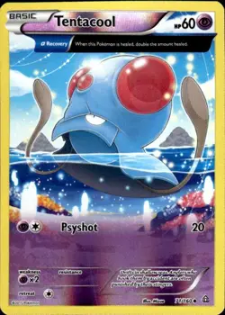 Pokemon Reverse Holo Tentacool (Alpha) XY - Primal Clash 71/160 LP - Image 1