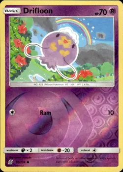 Pokemon Reverse Holo Drifloon SM - Unified Minds 80/236 LP - Image 1