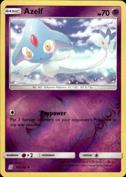 Pokemon Reverse Holo Azelf SM - Unified Minds 85/236 LP - Image 1