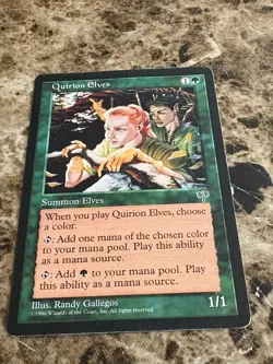 QUIRION ELVES Magic the Gathering MTG Mirage MP - Image 1