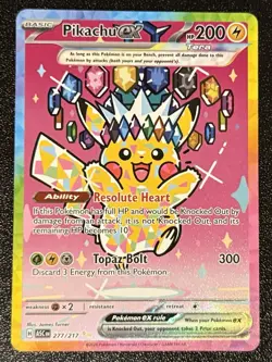 Pokemon Pikachu ex 277/217 Ascended Heroes Special Illustration Rare! - Image 1
