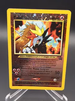 Pokemon Entei 34/53 Wotc Promo Reverse Holo NEAR MINT Vintage - Image 1