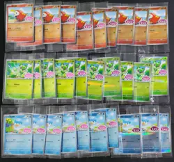 Lot30 Gen 9 starters Promo Quaxly Fuecoco Sprigatito Sealed pokemon Chinese NE40 - Image 1