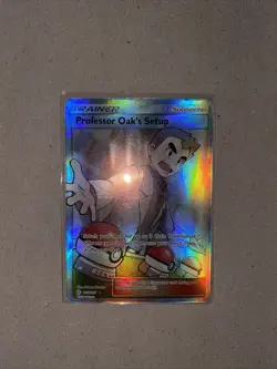 Pokemon TCG Professor Oak's Setup Sun & Moon - Cosmic Eclipse 233/236 Holo Full - Image 2