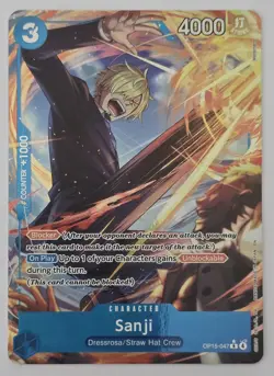 One Piece TCG Sanji OP15-047 R - Alt Art - Adventure on Kami's Island - NM - Image 1
