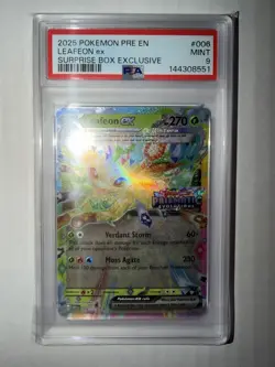 Pokemon Leafeon Ex 006/131 SURPRISE BOX EXCLUSIVE PROMO Card *MINT PSA 9* - Image 1