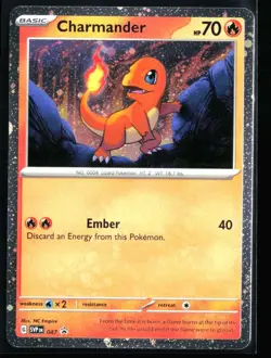 2023 Scarlet & Violet Promos Charmander #47 Cosmos Holo Pokemon Card - Image 1