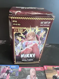 NIKKE Goddess Of Victory NIVEL ARENA Card The Kingdom opened Booster Box - Image 2