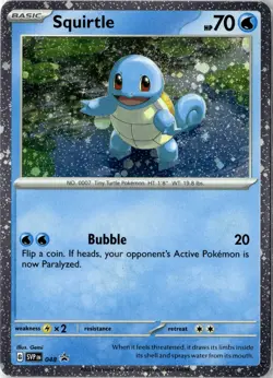 Squirtle - (Cosmos Holo) Promo SV: Scarlet & Violet Promo Cards 048 NM - Image 1
