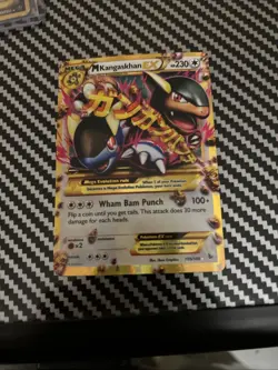 Pokemon TCG M Kangaskhan EX Flashfire Holo Gold Secret Rare Card 109/106 HP - Image 1