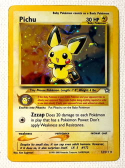 Pichu 12/111 Neo Genesis 30 HP Holo Rare Unlimited Pokemon Card - Image 1