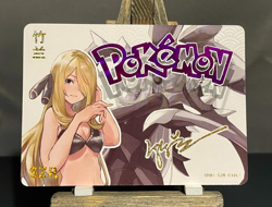 Goddess Story CCG Holo Foil Waifu Anime NEW SZR Signature Cards - Cynthia - Image 1