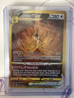 Arceus VSTAR Gold GG70/GG70 Crown Zenith Pokemon Card Full Alt Art Holo - Image 1