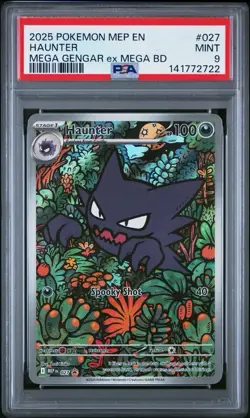 Pokemon Black Star Promo #027 Haunter Mega Gengar ex Battle Deck PSA 9 Card MINT - Image 1