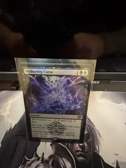 MTG Withering Curse Mythic Foil Secrets of Strixhaven Crimped Error Magic Card - Image 5