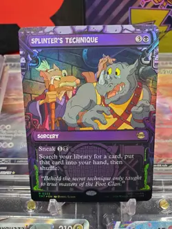 Splinter's Technique 0233 Rare *FOIL* Showcase MTG TMNT - Image 1
