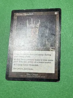 **Grim Monolith** ~Urza's Legacy~ MTG: Magic the Gathering, Heavy Play (HP) - Image 2