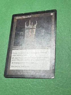 **Grim Monolith** ~Urza's Legacy~ MTG: Magic the Gathering, Heavy Play (HP) - Image 3