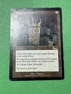 **Grim Monolith** ~Urza's Legacy~ MTG: Magic the Gathering, Heavy Play (HP) - Image 4