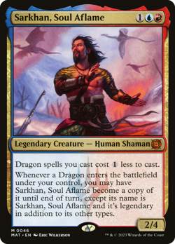 Sarkhan, Soul Aflame #46 (Foil) (NM) March of the Machine MAT Magic MTG - Image 1