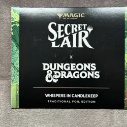 MTG Secret Lair x Dungeons & Dragons Whispers in Candlekeep Foil SLD New Sealed - Image 3