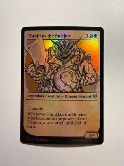 Thrakkus the Butcher (Showcase) 440 MTG Battle for Baldur's Gate Foil - Image 1