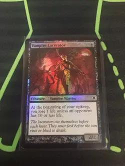 MTG Magic The Gathering Vampire Lacerator Foil Black Vampire Commander - Image 1