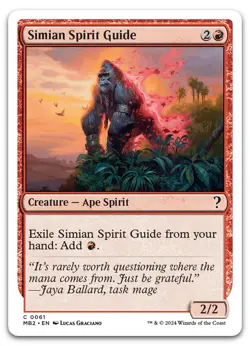 Simian Spirit Guide (White Border) #61 (NM) Mystery Booster 2 MB2 Magic MTG - Image 1