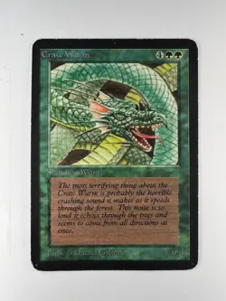 MTG Magic the Gathering Alpha Craw Wurm MP/HP - Image 1
