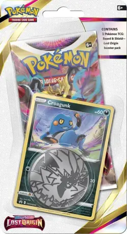 Pokemon TCG Lost Origin Single Pack Blister [Croagunk] - New/Sealed - Image 1