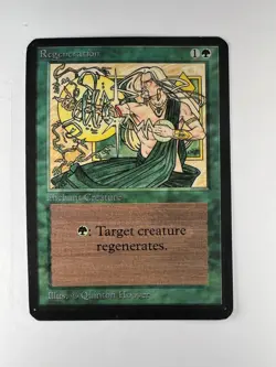 MTG Magic the Gathering Alpha Regeneration MP - Image 1