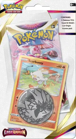 Pokemon TCG Lost Origin Single Pack Blister [Scorbunny] - New/Sealed - Image 1