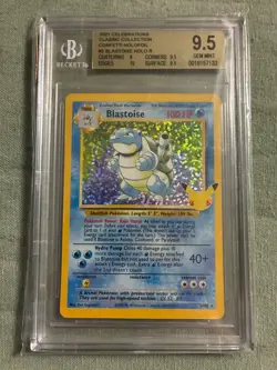 2021 Pokemon Celebrations Blastoise Confetti Holo 2/102 BGS 9.5 - Image 1