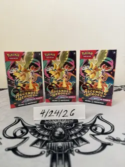 Pokemon TCG Ascended Heroes Booster Bundle - Lot of X3 New/Sealed in HAND - Image 1