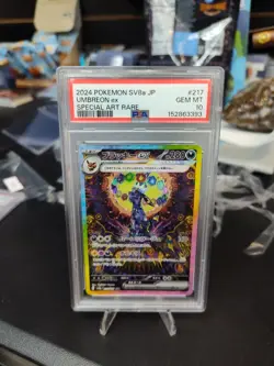 2024 Pokemon Umbreon EX #217 PSA 10 Special Art Rare JPN SV8A-TERASTAL Fest - Image 1