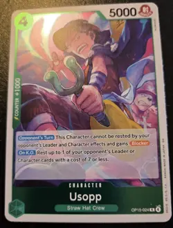 Usopp OP15-024 Foil Rare Adventure On Kami's Island One Piece Card Game - Image 1