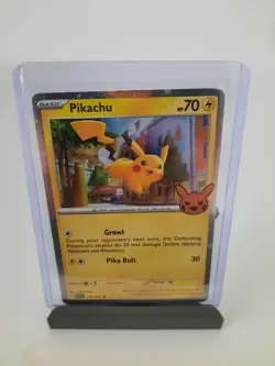 Pikachu Cosmos Holo 2024 Trick Or Trade Pokemon Card - Image 1