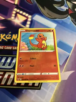 Pokemon Card Charmander 023/185 Reverse Holo Vivid Voltage 2020 LP-NM - Image 1