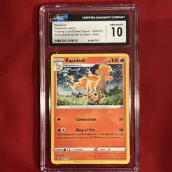 2023 Pokemon Rapidash Trading Card Game Classic Charizard & Ho-Oh ex Holo CGC 10 - Image 2